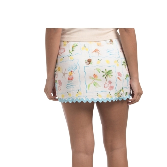 Show Me Your Mumu Villa Vest Top Seaside Treasures Blue Scallop - Picture 5 of 5